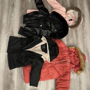 Women's Black and Pink Jackets